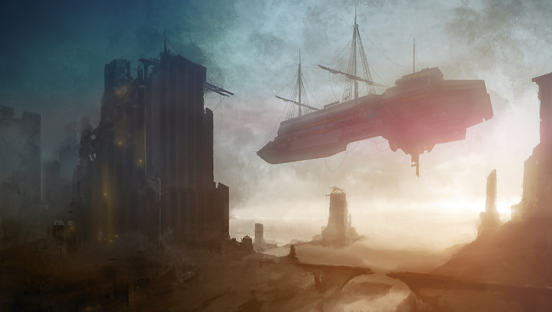 Illustration for article titled These Magical Flying Ship Illustrations Will Be Your New Desktops